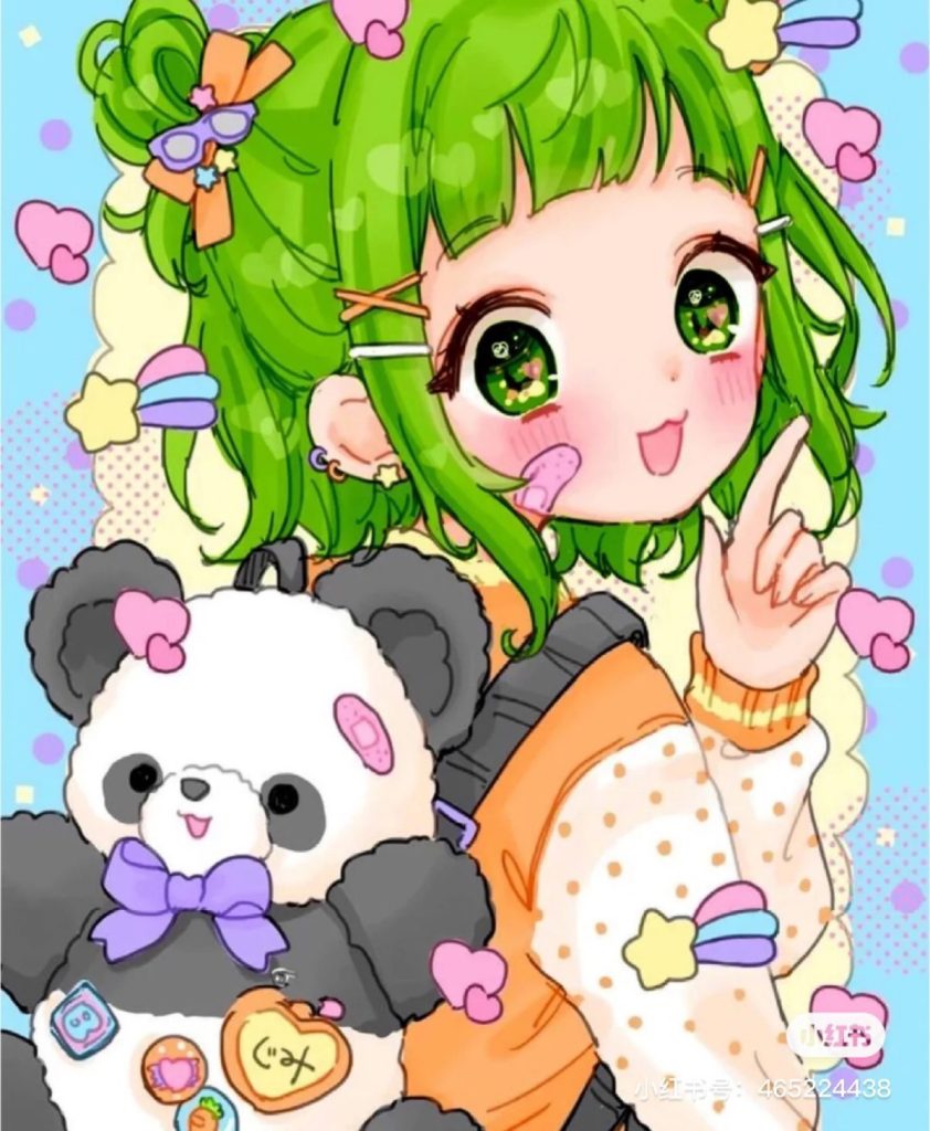 甜美女孩｜画室里的森系时光