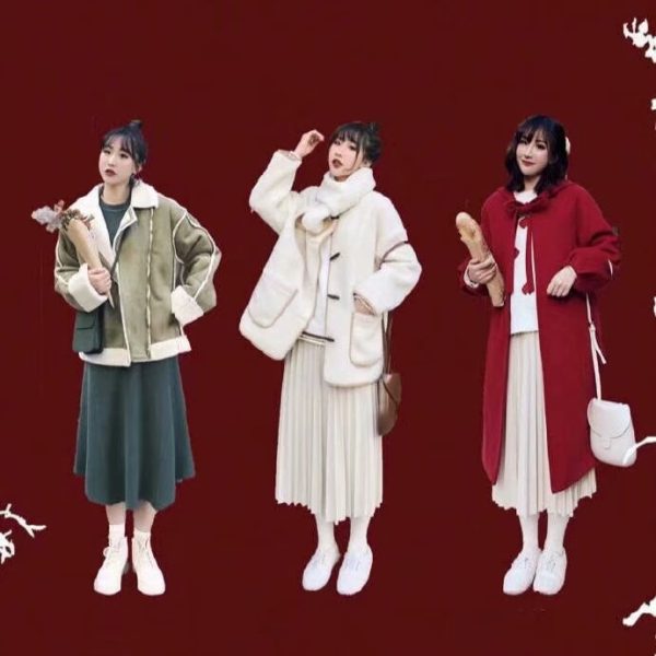 少女穿搭|短款针织衫配伞裙日常